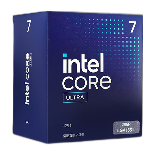 intel 英特尔 酷睿 Ultra 7 265F CPU 1.8GHz 20核20线程 2999元