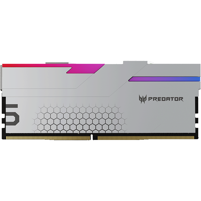 PREDATOR 宏碁掠夺者 32G(16G×2)套装 DDR5 6400频率 台式机内存条 Hermes冰刃系列 RGB