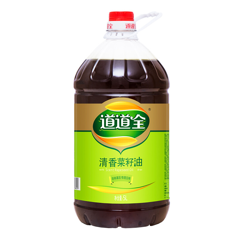 道道全 清香菜籽油 5L 62.8元（需用券）