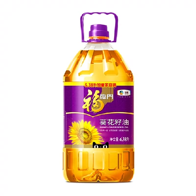 88VIP：福临门压榨葵花籽油食用油 6.38L 60.65元