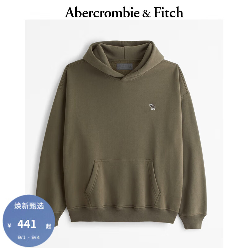 Abercrombie & Fitch 男装 经典小麋鹿抓绒连帽卫衣 KI122-4259 190.7元