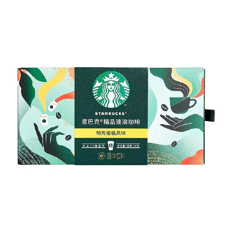 STARBUCKS 星巴克 速溶咖啡粉随星杯 中度烘焙 18杯 ￥74.38