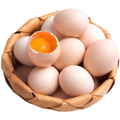山西 农家散养新鲜土鸡蛋 20枚 9.9元