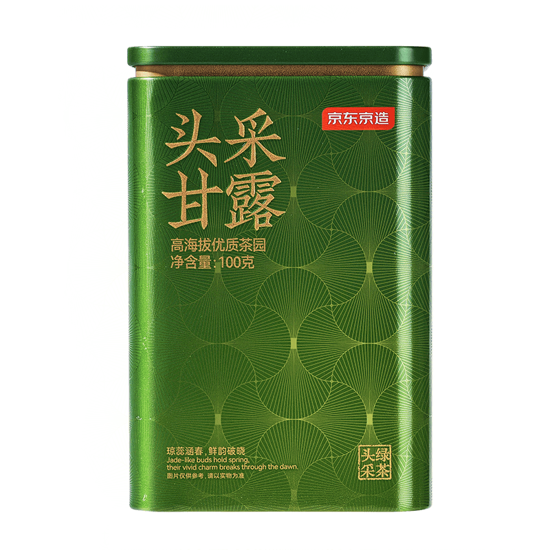 京东京造 鲜来多 明前特级甘露绿茶 100g 碧螺春叶春茶 74.9元
