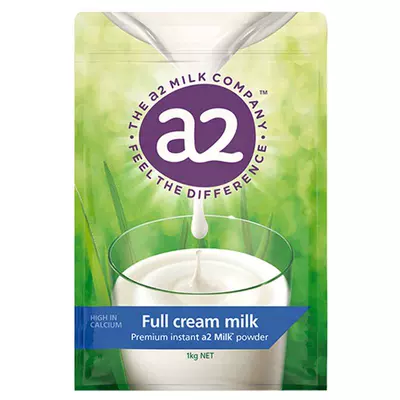 a2 新西兰进口全脂高钙成人奶粉 1kg 64元包邮（双重优惠）