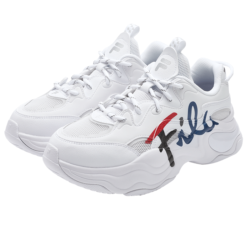 需首购：FILA 泡泡鞋 女装FUSION系列休闲鞋老爹鞋 399元（超V价377元）