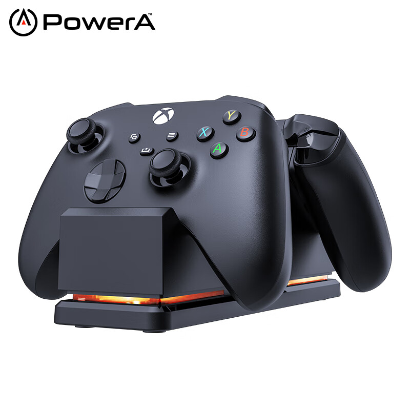 PowerA Xbox Series S/X无线蓝牙游戏手柄充电器双座充加双充电包 xbox配件 黑色 17