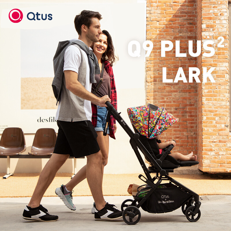Qtus 昆塔斯 Q9plusⅡ婴儿推车轻便折叠一键收车可坐可躺双向婴儿车 2148元（