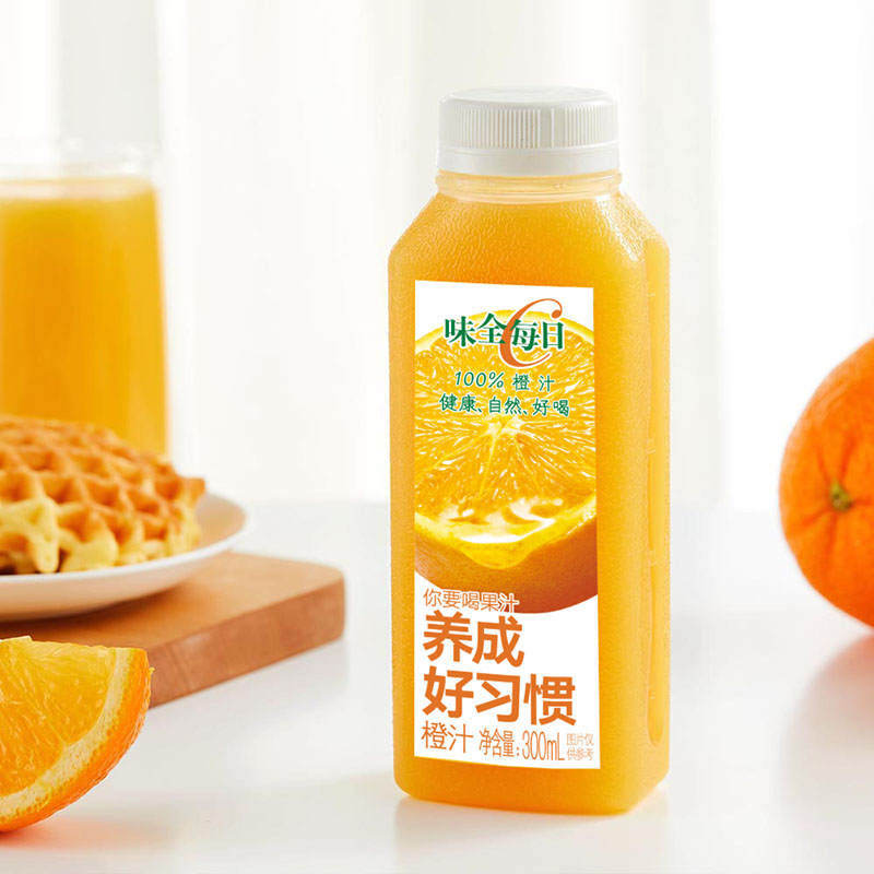 WEICHUAN 味全 每日C果汁300ml橙汁6瓶*2件 52.53元，折26.27元/件（需要券）