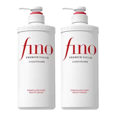 fino透润美容液护发素550ml*2柔顺染烫受损护理 52元