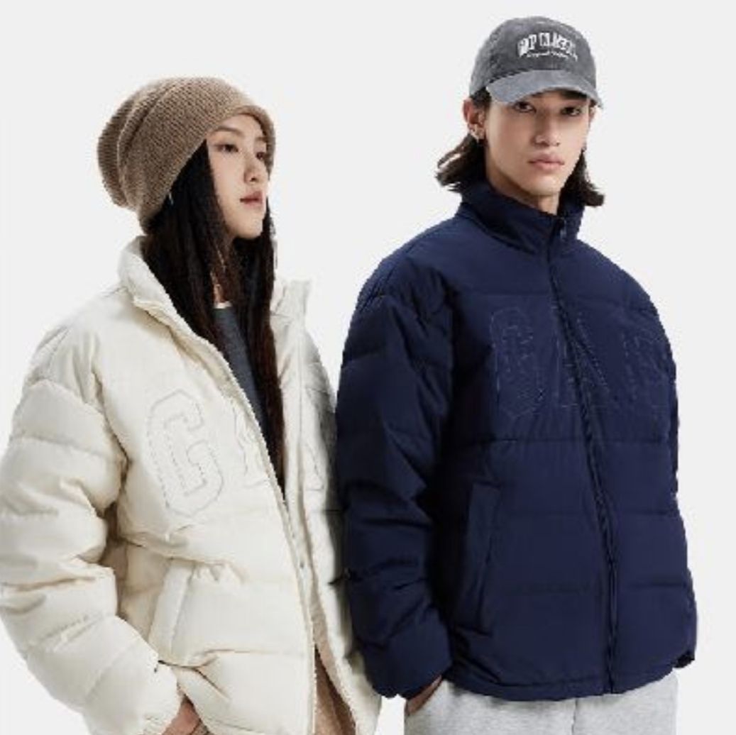 Gap 刺绣logo 小立领防风羽绒服 195.26元（需用券）