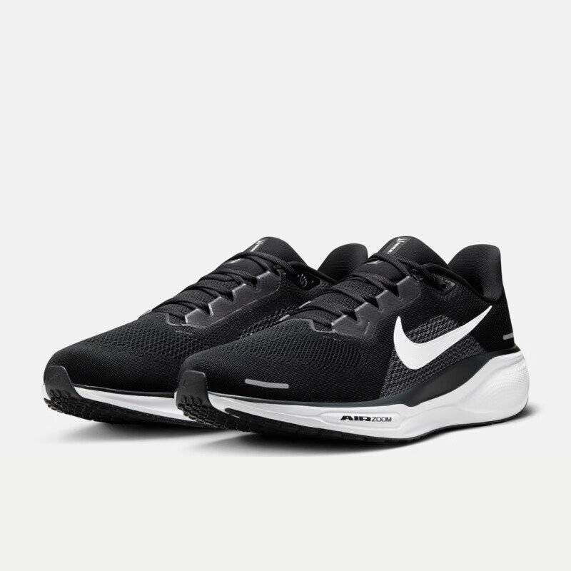 NIKE 耐克 AIR ZOOM PEGASUS 41 WIDE 男子跑鞋 FN4932-002 黑白色 41 569.4元