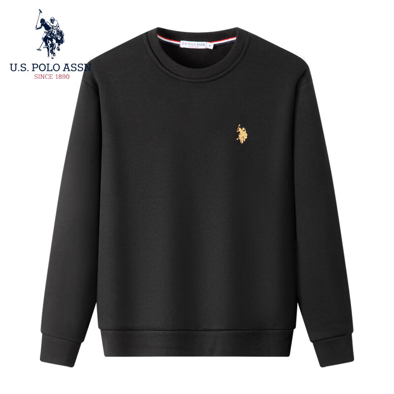 U.S. POLO ASSN. 美国马球协会 男士加绒圆领套头衫 79元