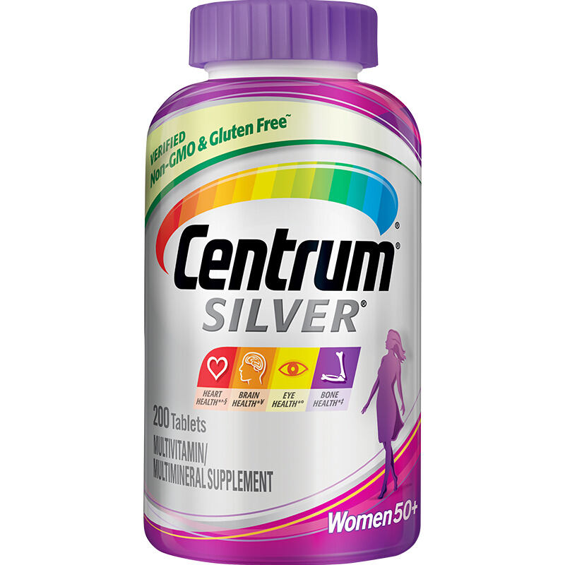 Centrum 善存 中老年 50+女性复合维生素银片200粒 67.42元（需用券）