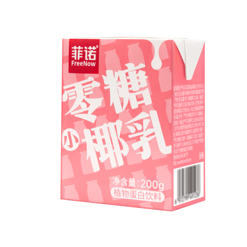 PLUS会员:菲诺 零糖小椰乳 200g*24盒 59.05元包邮