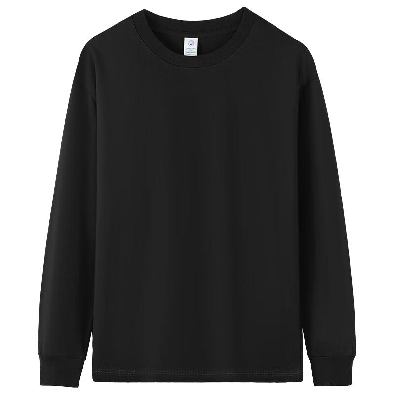 凡客诚品 店230g纯棉男士长袖T恤休闲圆领男士 黑色 3XL 29.84元（需买2件，需