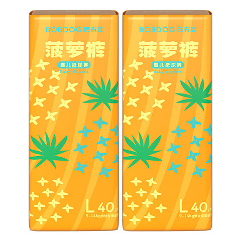 BoBDoG 巴布豆 新菠萝 纸尿裤 L80片 22元（需买4件，需用券）