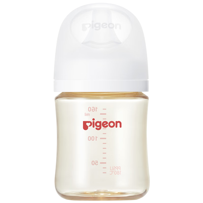 Pigeon 贝亲 自然实感第3代 新生婴儿PPSU奶瓶 宽口径 160ml AA261 SS号 0个月 60.7元