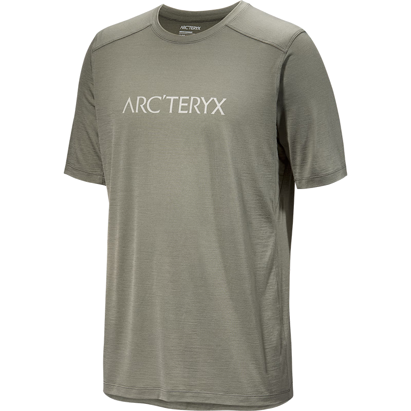 ARCTERYX 始祖鸟 IONIA MERINO WOOL ARCWORD LOGO 透气男子羊毛短袖T恤 Forage/幽雾绿 1080