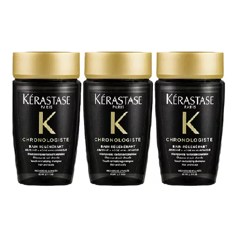 KÉRASTASE 卡诗 黑钻钥源洗发水80ml*3 ￥115