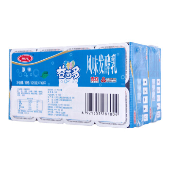 SANYUAN 三元 益菌多原味酸奶 125g*16 27.58元