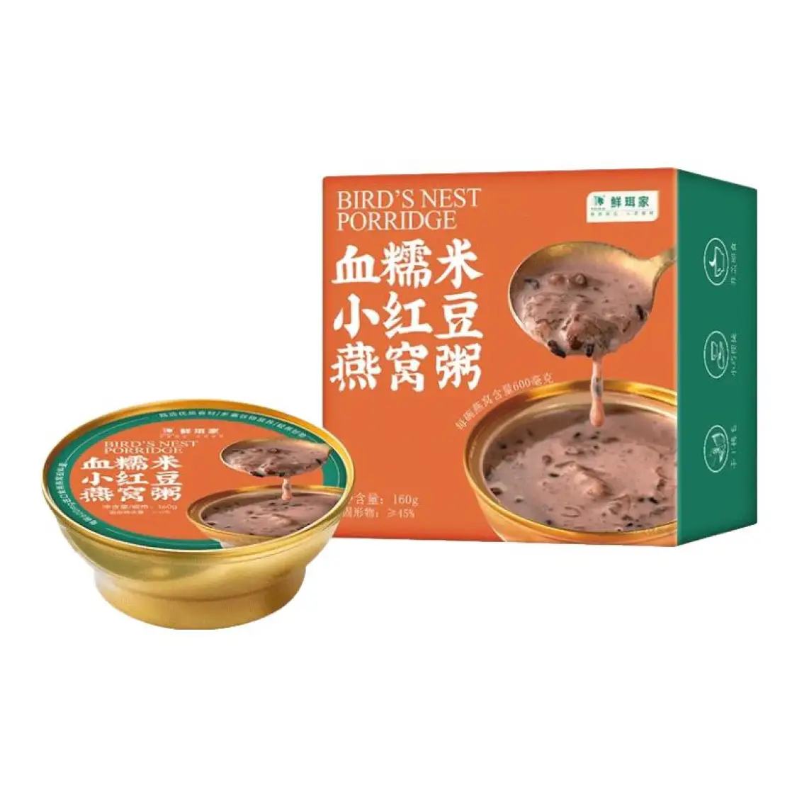 PLUS会员：兮舒汝 燕窝粥 两种口味各三碗 160g*6碗 29.4元（需领券）