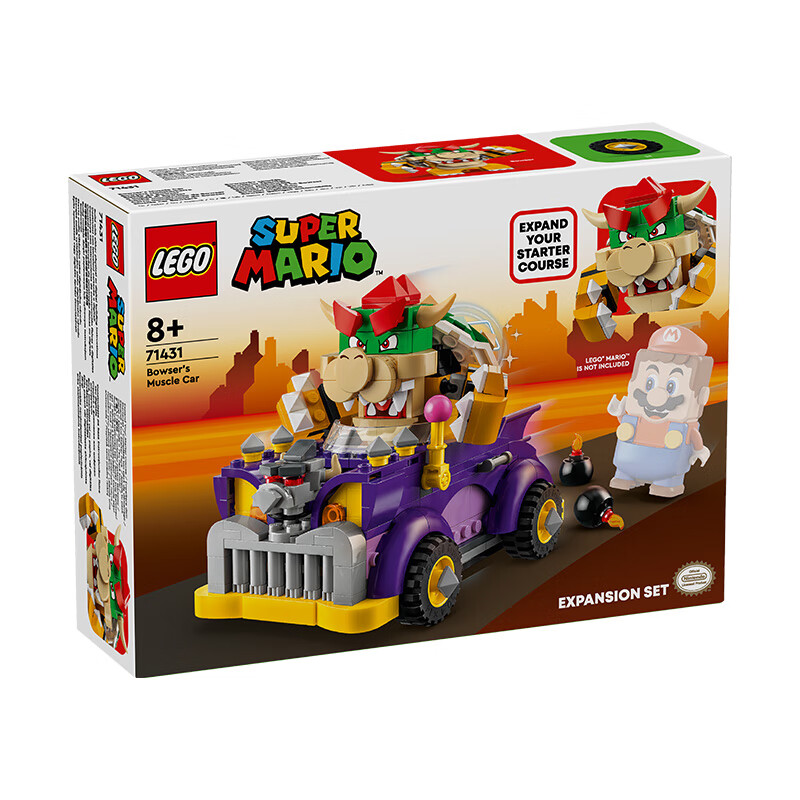 LEGO 乐高 EGO 乐高 积木马里奥71431 酷霸的高速公路车男孩女孩儿童玩具儿童