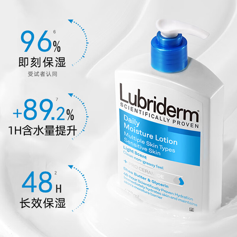 88VIP：Lubriderm 露比黎登润肤乳473ml 36.35元（需用券）