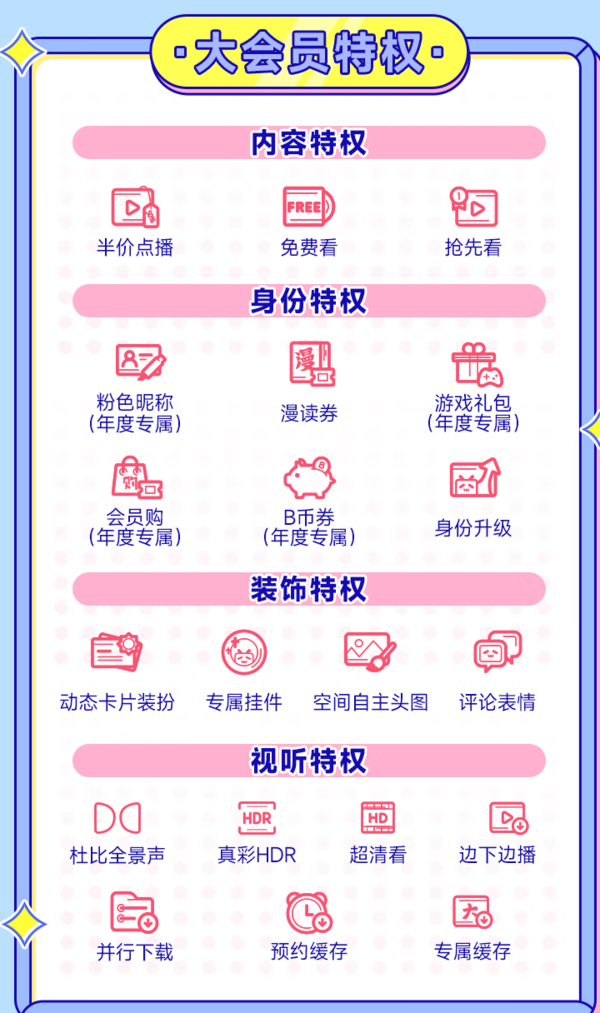 bilibili 哔哩哔哩 大会员年卡