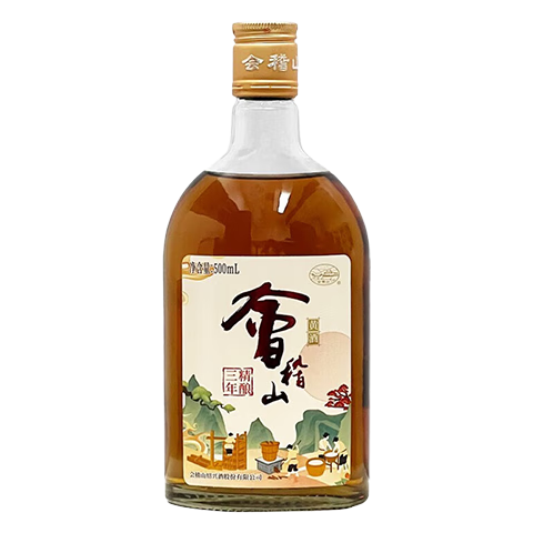 Plus会员：会稽山 精酿三年 半干型 绍兴黄酒 500ml 单瓶装 17.62元（合8.81元/件