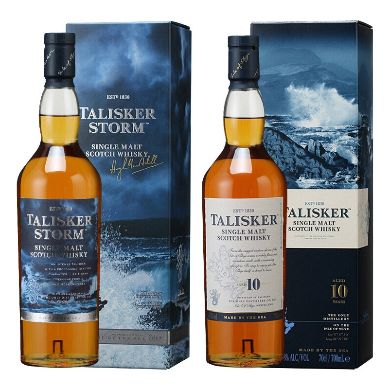 TALISKER 泰斯卡 10年 风暴 单一麦芽 苏格兰威士忌 泰十+风暴 439元（需用券）