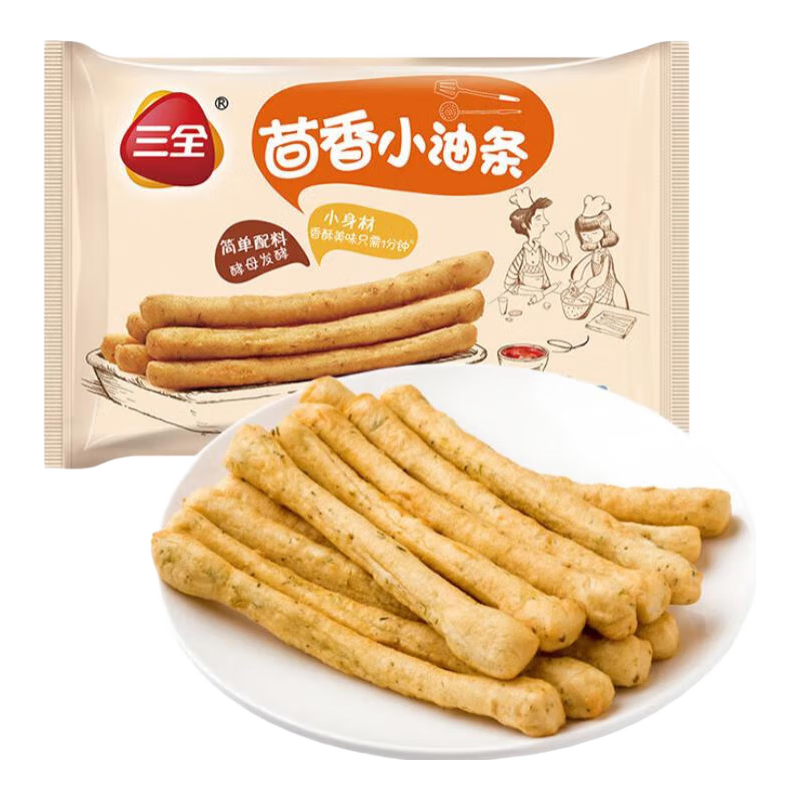 三全 茴香小油条（早餐任选10件赠1件） 3.99元