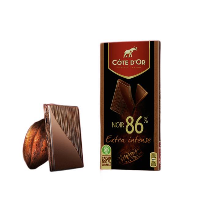 88VIP：克特多金象 86%可可黑巧克力100g*2块糖果春游每日零食便携随带 30元