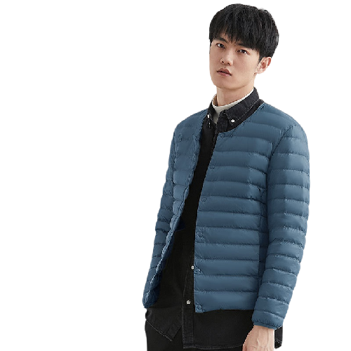 YAYA 男士短款羽绒服 DRD07A0010 雾霾蓝 XL 119元(需用券)