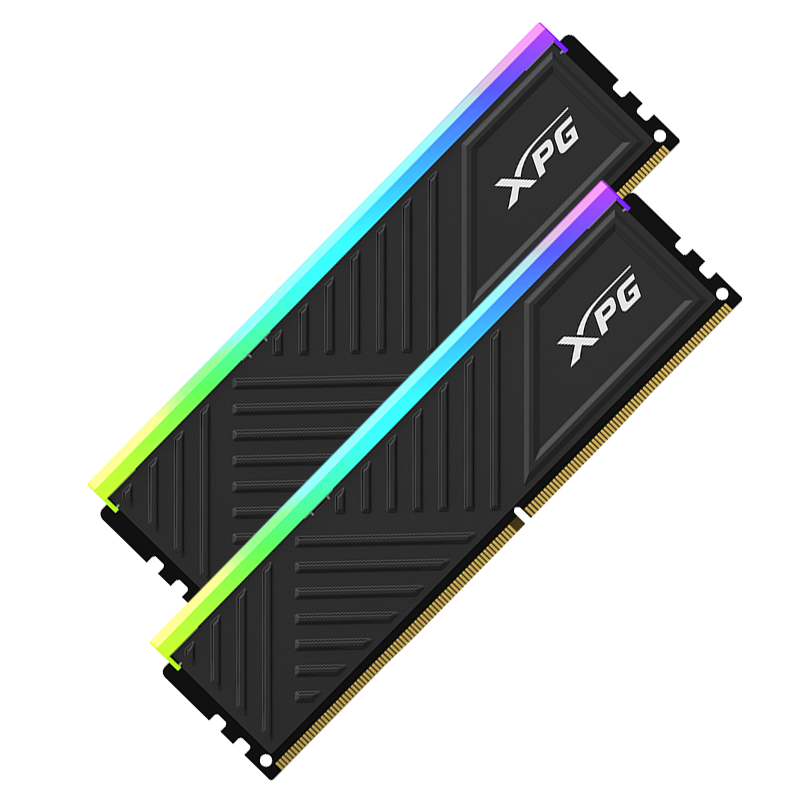 Plus会员：威刚 32GB(16GB*2)套装 DDR4 3200频率 XPG龙耀D35G 黑色电竞RGB内存条 386.96