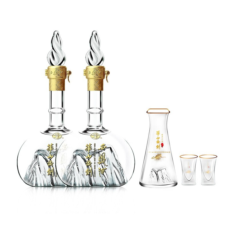 西凤酒 华山论剑20年 52度 500ml*2瓶 礼盒装 凤香型 396.1元（需用券）