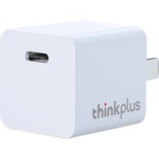 PLUS会员、首购：thinkplus 口红电源 氮化镓充电器 20W Type-C 12.86元（plus包邮）
