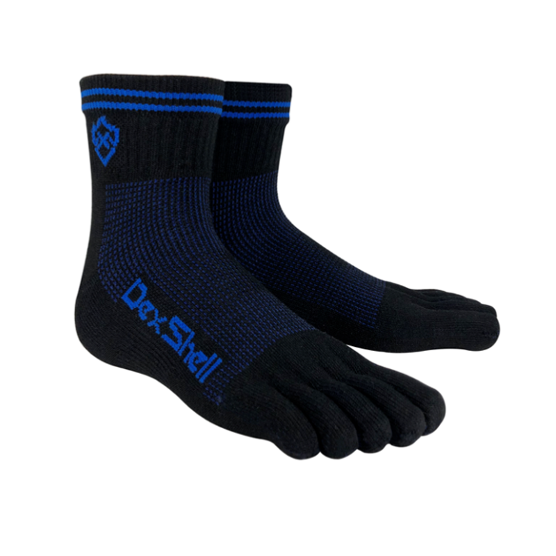 DexShell 戴适 五趾袜专业跑步袜男速干运动袜越野跑夏季马拉松袜DTS6615 黑色