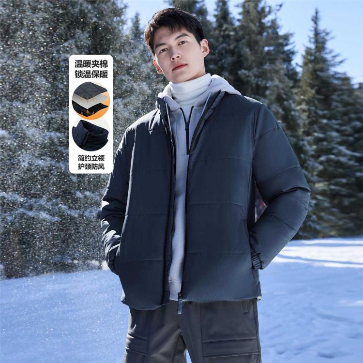 GIORDANO 佐丹奴 男士立领梭织棉衣外套 129元