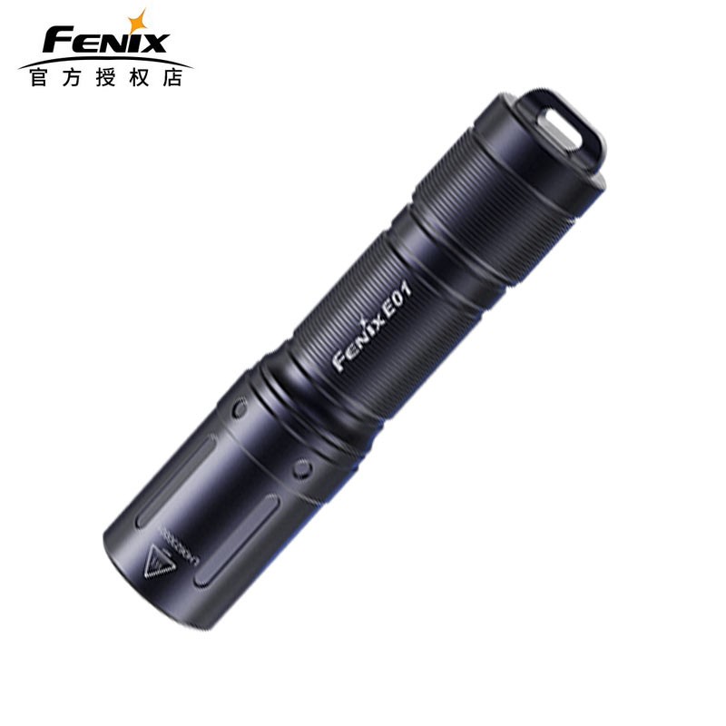 FENIX 菲尼克斯 E01 V2.0迷你强光钥匙扣手电筒防水便携AAA电池 黑色标配含AAA一