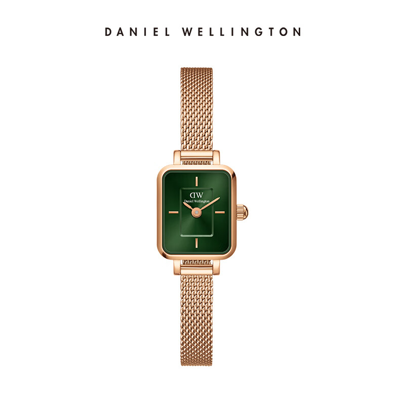 Daniel Wellington DW女表全新复古小方糖钢带腕表 1040元