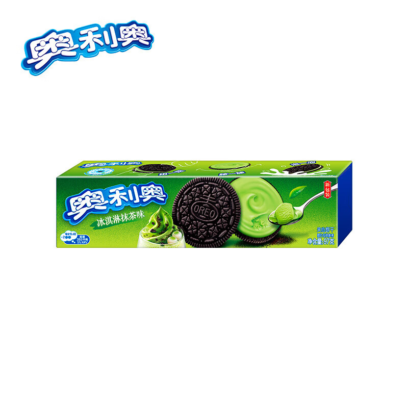 OREO 奥利奥 夹心饼干 冰淇淋抹茶味 97g，7个口味任选3种 5.5元（需买3件，需