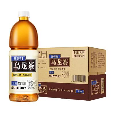 88VIP：SUNTORY 三得利 无糖乌龙茶 900ml*12瓶*2件 109.3元包邮+2.55元淘金币（合54.6