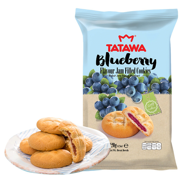 塔塔瓦 马来西亚进口TATAWA网红夹心饼曲奇饼干爆浆流心巧克力小包装120g 8.2