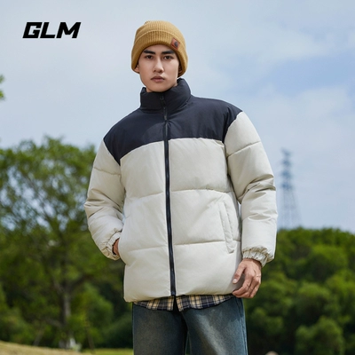 森马集团GLM 情侣款拼色加厚黑金棉服 多色可选 49.9元（需领券）