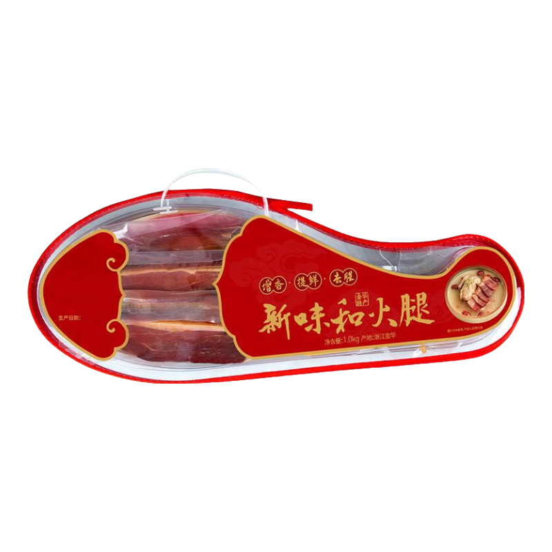 新味和 金华火腿 1kg*2件+赠广式腊肠160g*2件 133.2元（需领券，合66.6元/件）