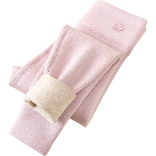 女童加绒高腰打底裤 秋冬季保暖裤 中大童校服神器 紫色 160 年货节:19.9元