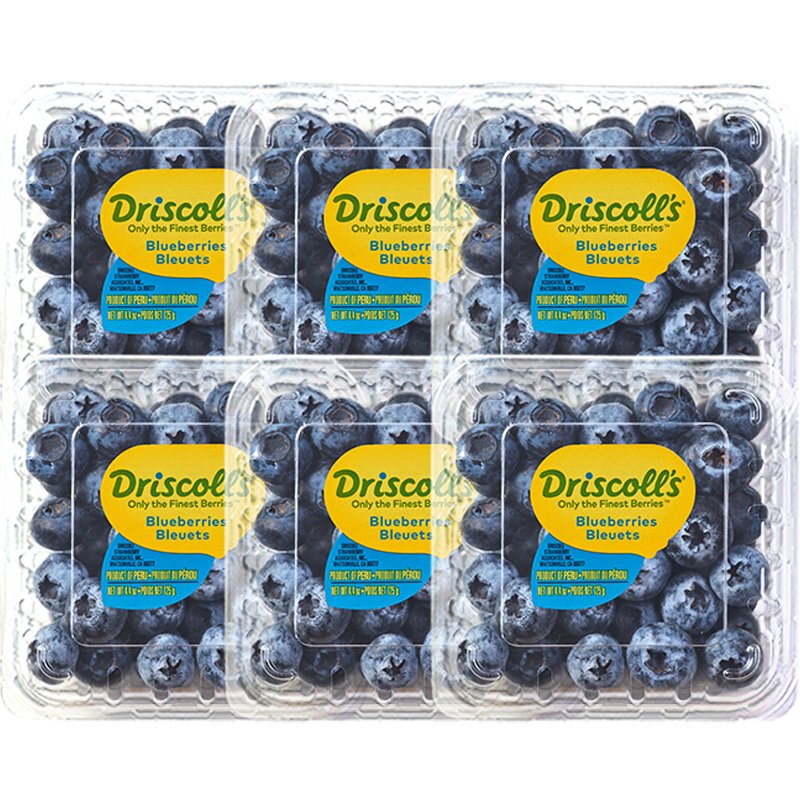 Driscolls 怡颗莓 Only the Finest Berries 怡颗莓 进口秘鲁蓝莓 125g*6盒 89.9元（需领