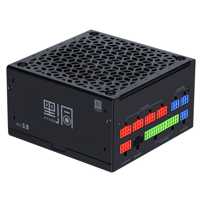 SAMA 先马 黑洞1000W ATX3.0金牌机箱电脑电源 静谧低噪/PCIE5.0/颜色管理模组/14cm/ 545.01元
