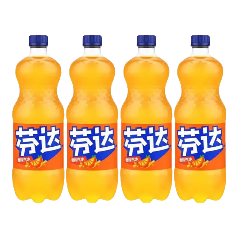 可口可乐 汽水碳酸饮料 大瓶装芬达1L*2瓶*2 11.8元